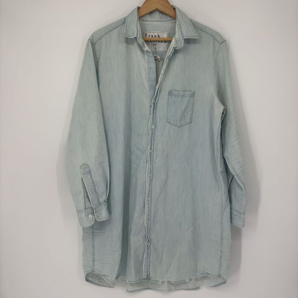 Frank & Eileen Mary Shirt Dress In Blue